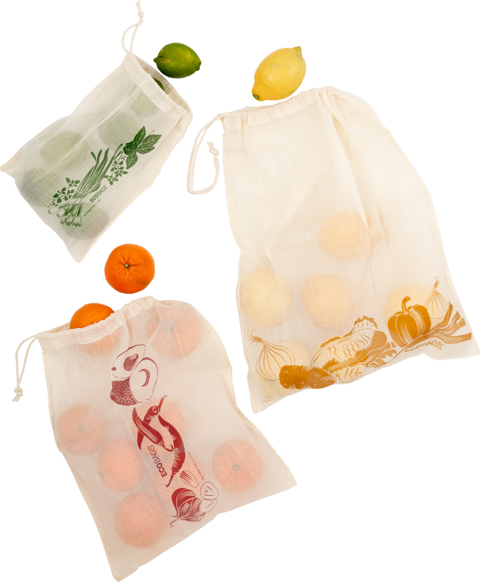 Printed Produce Bag 3 Set EcoBags Products