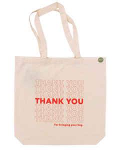 "Thank You" Printed Tote